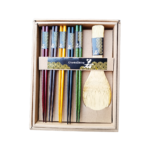 5 darabos evőpálcika szett kanállal