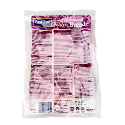 Naan kenyér Fokhagyma-Koriander ízesítés 260 g