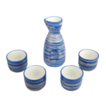 Sake Szett 5 darabos kék