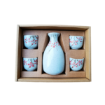 Sake Szett 5 darabos virágos