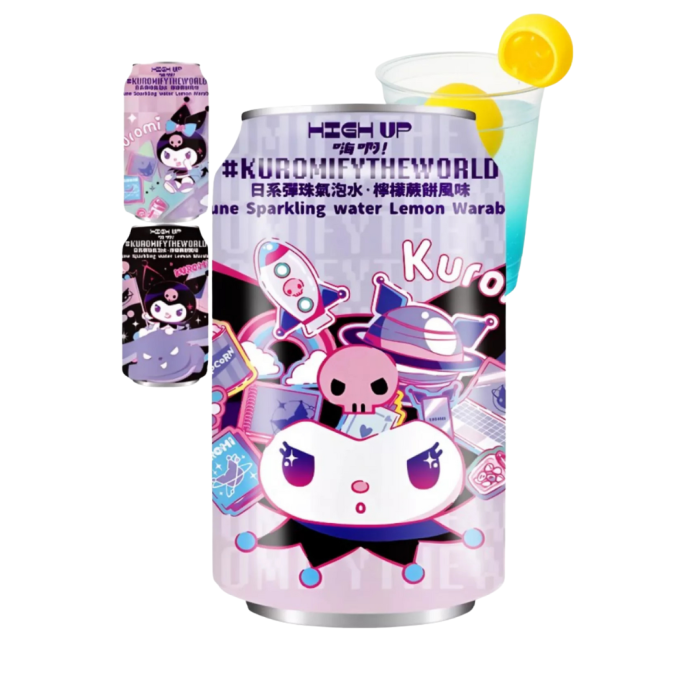 Kuromi Lemon Warabimochi Ramune 330 ml - Image 1