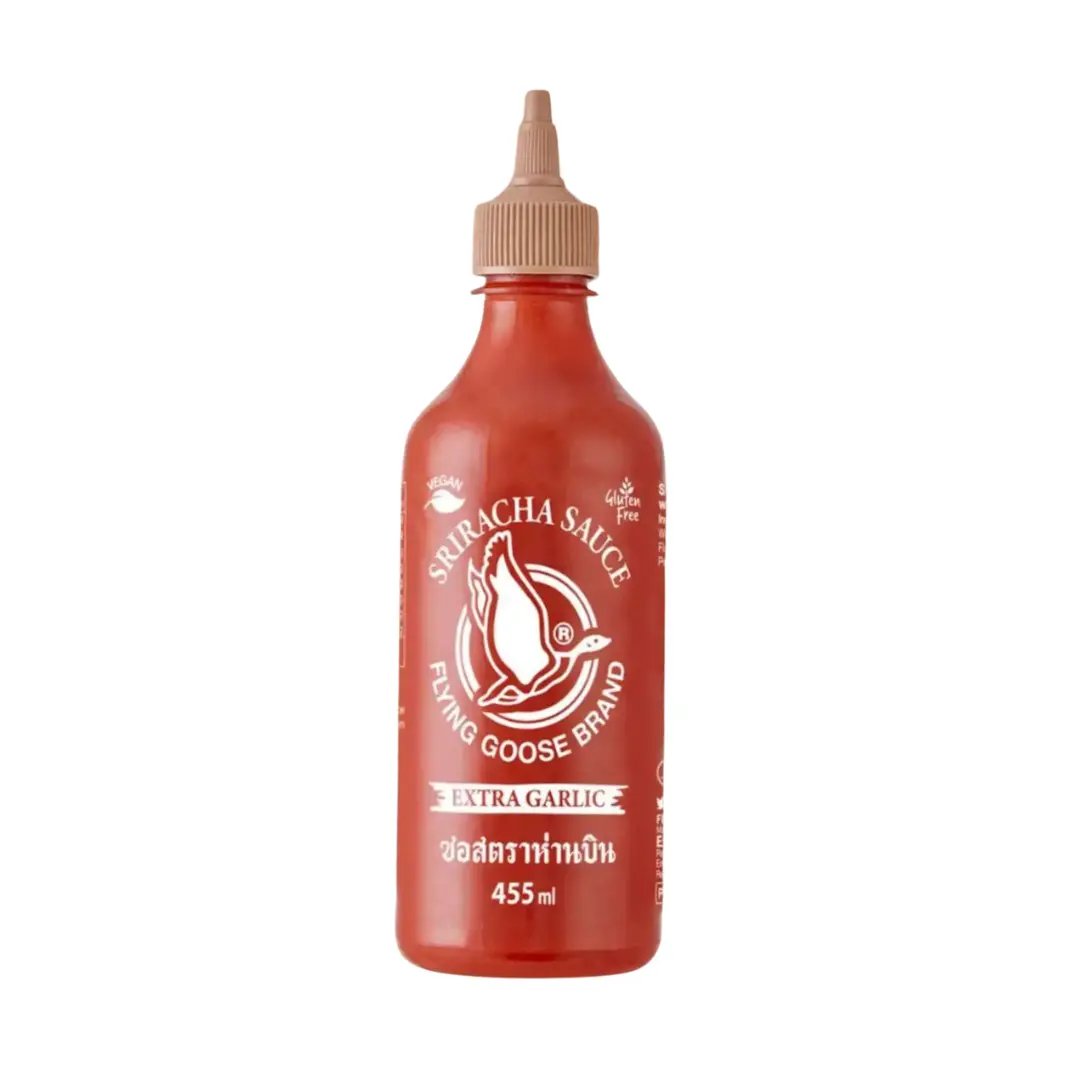 Sriracha extra fokhagymás ízű chili szósz