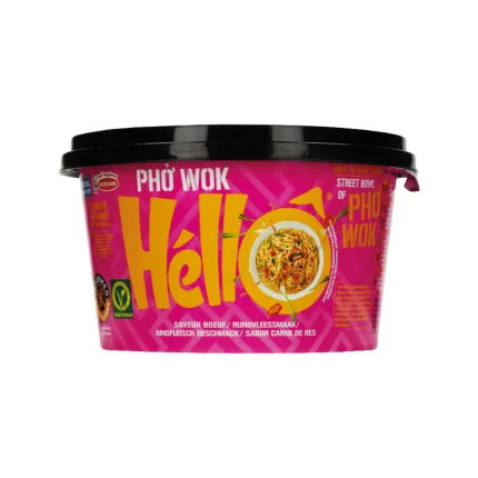 Hello Pho Wok marha ízű instant tészta