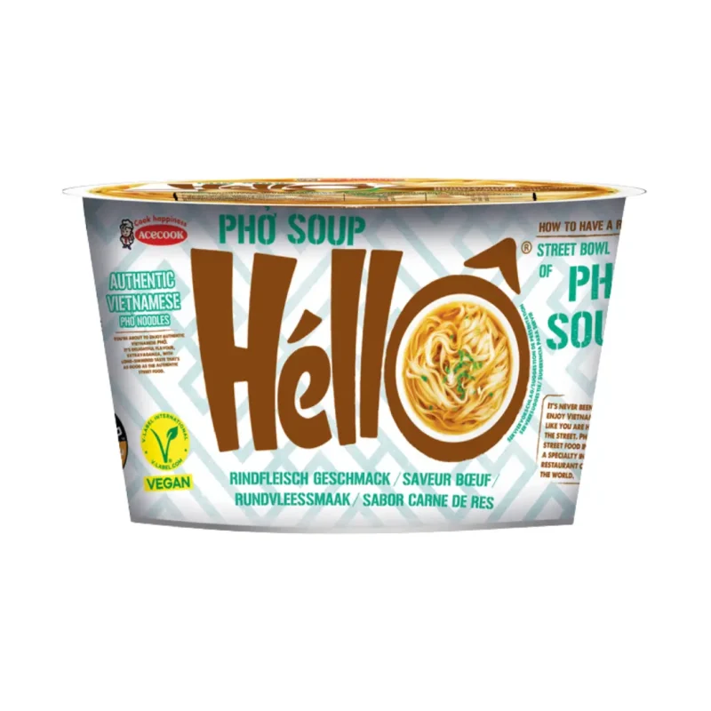 Hello Pho Soup marha ízű instant leves