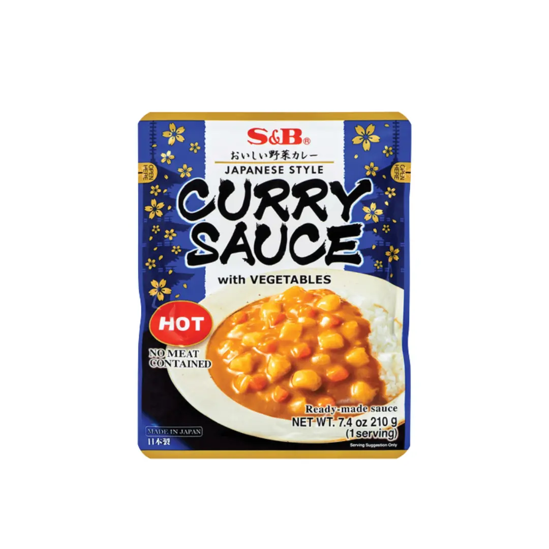 Japán csípős curry szósz zöldségekkel